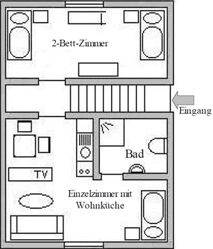Grundriss Apartment Memmert